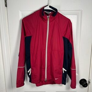 Nike Men's Red and Navy Windbreaker